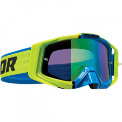 Ochelari motocross Thor sniper pro, Verde fluo/Albastru