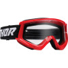 Ochelari motocross Thor combat racer, Rosu/Negru