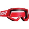 Ochelari motocross Thor combat racer, Rosu/Alb