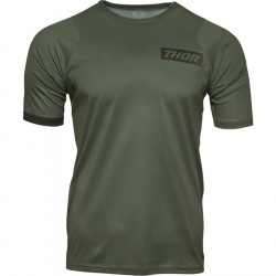 Tricou ciclism Thor assist short sleeve, Verde