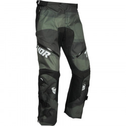 Pantaloni enduro Thor terrain over, Verde camuflaj
