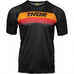 Tricou ciclism Thor assist short sleeve, Negru/Portocaliu Tricou ciclism Thor assist short sleeve, Negru/Portocaliu