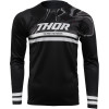 Bluza ciclism Thor assist banger long sleeve, Negru/Alb