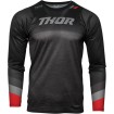 Bluza ciclism Thor assist banger long sleeve, Negru/Rosu thumb