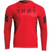 Bluza ciclism Thor assist sting long sleeve, Rosu/Negru thumb
