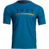 Bluza ciclism Thor assist caliber short sleeve, Albastru Bluza ciclism Thor assist caliber short sleeve, Albastru