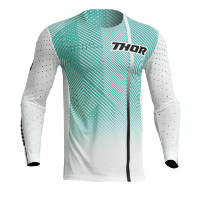 Bluza motocross Thor prime tech, Alb/Albastru
