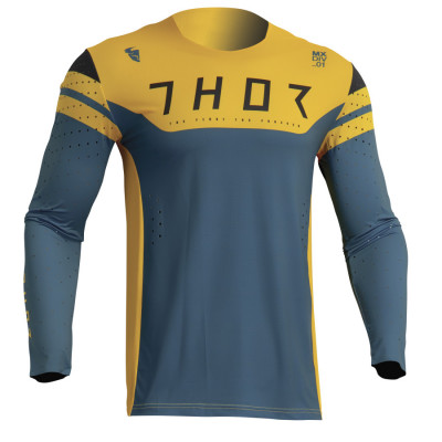 Bluza motocross THOR PRIME RIVAL TEAL/YELLOW