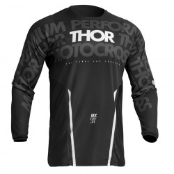 Bluza motocross Thor pulse mono, Negru/Alb Bluza motocross Thor pulse mono, Negru/Alb