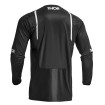 Bluza motocross Thor pulse mono, Negru/Alb thumb