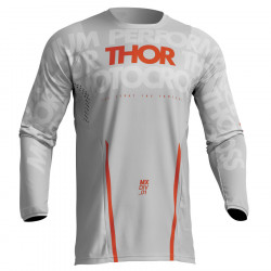 Bluza motocross Thor pulse mono, Gri/Portocaliu Bluza motocross Thor pulse mono, Gri/Portocaliu