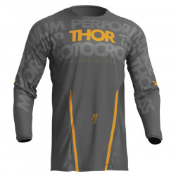 Bluza motocross Thor pulse mono, Gri/Galben
