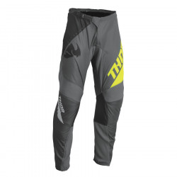 Pantaloni motocross Thor sector edge, Gri/Gaben fluo Pantaloni motocross Thor sector edge, Gri/Gaben fluo