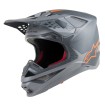 Casca motocross Alpinestars sm10 meta mx, Gri/Portocaliu thumb