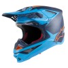 Casca motocross Alpinestars sm10 meta mx, Albastru