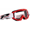 Ochelari motocross Progrip atzaki, Rosu