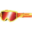 Ochelari motocross PROGRIP3201FL Atzaki mx mirror, Rosu/Galben fluo thumb