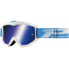 Ochelari motocross PROGRIP3201FL Atzaki mx, Albastru/Alb