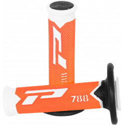 Mansoane motocross Progrip triple density 788, Portocaliu/Negru