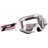Ochelari motocross Progrip atzaki, Argint
