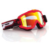 Ochelari motocross Progrip 3200 mirror, Rosu/Galben