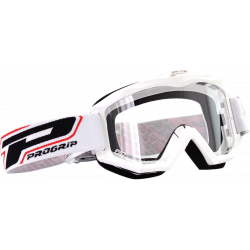 Ochelari motocross Progrip atzaki, Alb