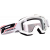 Ochelari motocross Progrip atzaki, Alb thumb