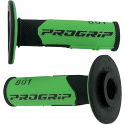Mansoane motocross Progrip 801 hybrid duo-density, Verde/Negru Mansoane motocross Progrip 801 hybrid duo-density, Verde/Negru