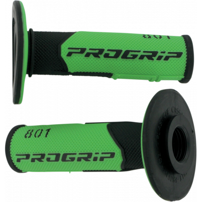 Mansoane motocross Progrip 801 hybrid duo-density, Verde/Negru
