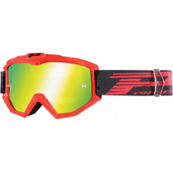 Ochelari motocross PROGRIP3201FL Atzaki mx, Rosu/Galben fluo Ochelari motocross PROGRIP3201FL Atzaki mx, Rosu/Galben fluo