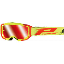 Ochelari motocross Progrip 3303 vista, Galben/Rosu