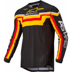 Bluza motocross Alpinestars techstar quadro, Negru/ Galben