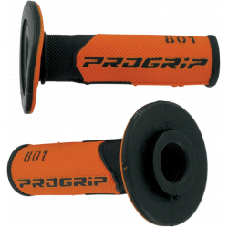Mansoane motocross Progrip 801 hybrid duo-density, Negru/Portocaliu