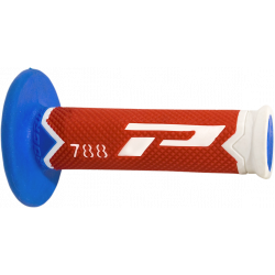 Mansoane motocross Progrip tripple density 788, Alb/Albastru/Rosu Mansoane motocross Progrip tripple density 788, Alb/Albastru/Rosu