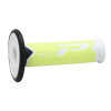 Mansoane motocross Progrip tripple density, Alb/Galben fluo