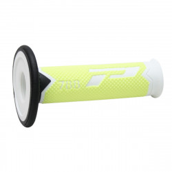 Mansoane motocross Progrip tripple density, Alb/Galben fluo