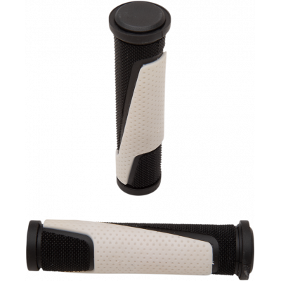 Mansoane moto Progrip 807 double density open end, Negru/Alb