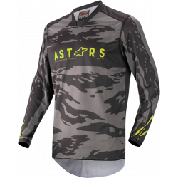 Bluza motocross pentru copii Alpinestars racer tactical s21, Gri