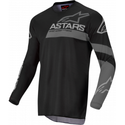 Bluza motocross pentru copii Alpinestars racer graphite s21, Negru/Gri