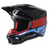 Casca motocross Alpinestars sm5 bond, Negru/Rosu