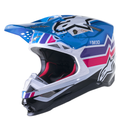 Casca motocross Alpinestars sm10 TLD edition 23, Albastru