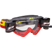 Ochelari motocross Progrip riot roll off, Gri/Rosu thumb