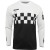 Bluza motocross Thor Hallman differ cheq, Negru/Alb thumb