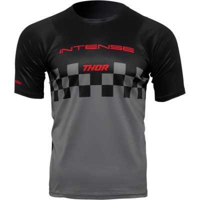 Tricou ciclism Thor intense assist chex, Negru/Gri