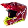 Casca motocross Alpinestars sm5 act, Rosu/Galben