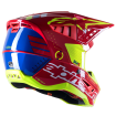 Casca motocross Alpinestars sm5 act, Rosu/Galben thumb