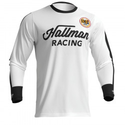 Bluza motocross Thor hallman differ slice, Alb/Negru Bluza motocross Thor hallman differ slice, Alb/Negru