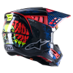 Casca motocross Alpinestars sm5 sol, Negru/Rosu thumb