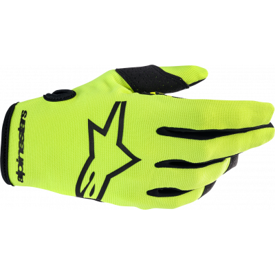 Manusi motocross Alpinestars radar, Galben fluo/Negru