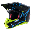 Casca motocross Alpinestars sm5 act, Negru/Galben fluo thumb